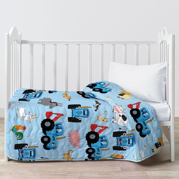 Покрывало стёганое, детское «Синий трактор», размер 90х140 см
Покрывало стёганое, детское «Синий трактор», размер 90х140 см