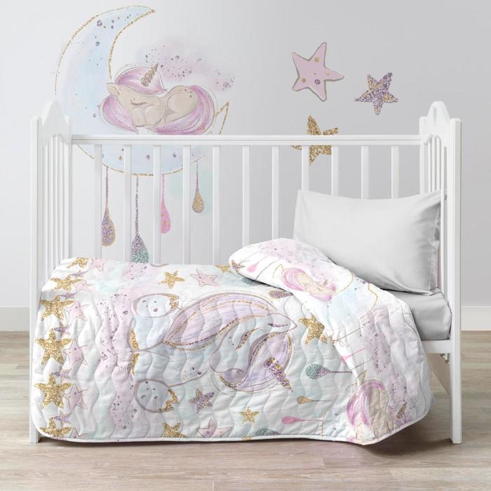 Покрывало стёганое, детское Unicorns, размер 90х140 см
Покрывало стёганое, детское Unicorns, размер 90х140 см