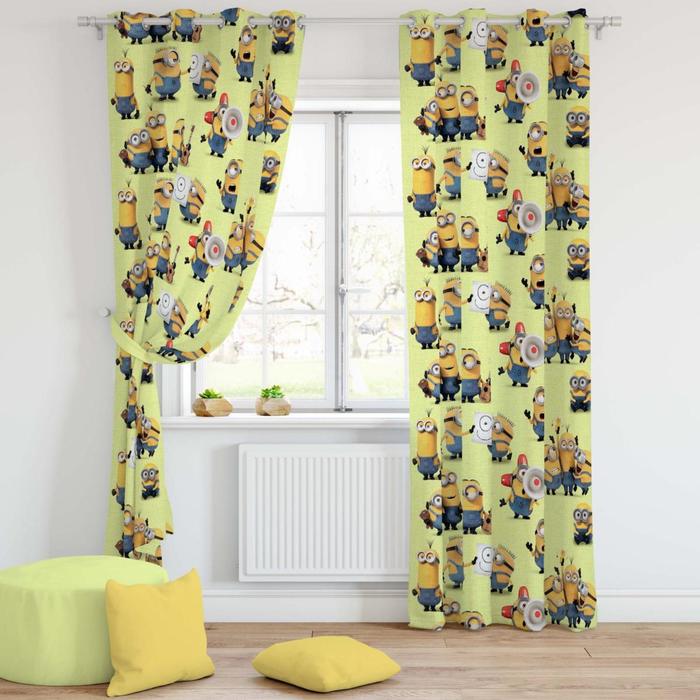 Комплект штор в детскую «Миньоны», размер 145х270 см - 2 шт
Комплект штор в детскую «Миньоны», размер 145х270 см - 2 шт