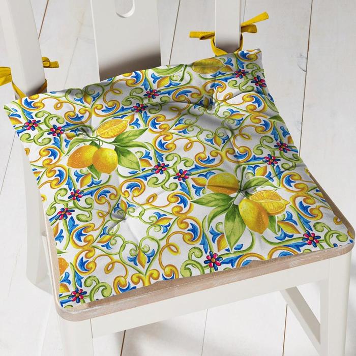 Подушка на стул квадратная Lemonade, размер 40х40 см
Подушка на стул квадратная Lemonade, размер 40х40 см