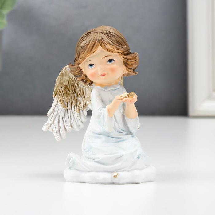 Сувенир полистоун "Ангел на облачке, в ладошках звёзды" бело-голубой 9х6х7 см
Сувенир полистоун "Ангел на облачке, в ладошках звёзды" бело-голубой 9х6х7 см