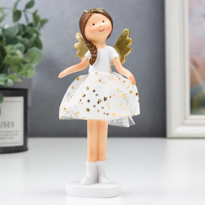 Сувенир полистоун "Ангел-малышка с косой, в белой юбочке со звёздами" белый 10х3х5 см
Сувенир полистоун "Ангел-малышка с косой, в белой юбочке со звёздами" белый 10х3х5 см