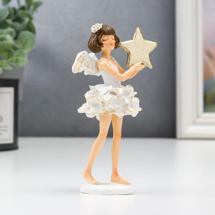 Сувенир полистоун "Ангелочек-девочка в платье с воланами, со звёздочкой" 12х4,5х5,5 см
Сувенир полистоун "Ангелочек-девочка в платье с воланами, со звёздочкой" 12х4,5х5,5 см