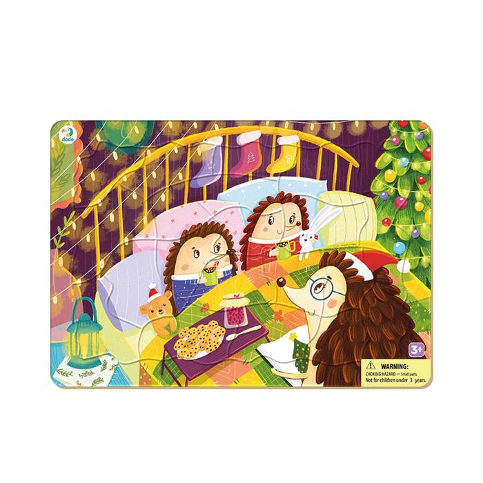 Пазл «Праздничные ежики», 21 элемент
Пазл «Праздничные ежики», 21 элемент