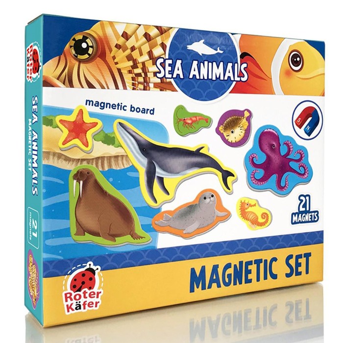 Магнитный набор с доской «Морские жители», 21 магнит
Магнитный набор с доской «Морские жители», 21 магнит