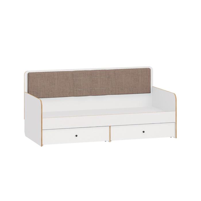 Кровать с ящиками Вуди 11.02 , с/м 900х2000, 2092х944х965, Белый/Дуб золотой 
Кровать с ящиками Вуди 11.02 , с/м 900х2000, 2092х944х965, Белый/Дуб золотой