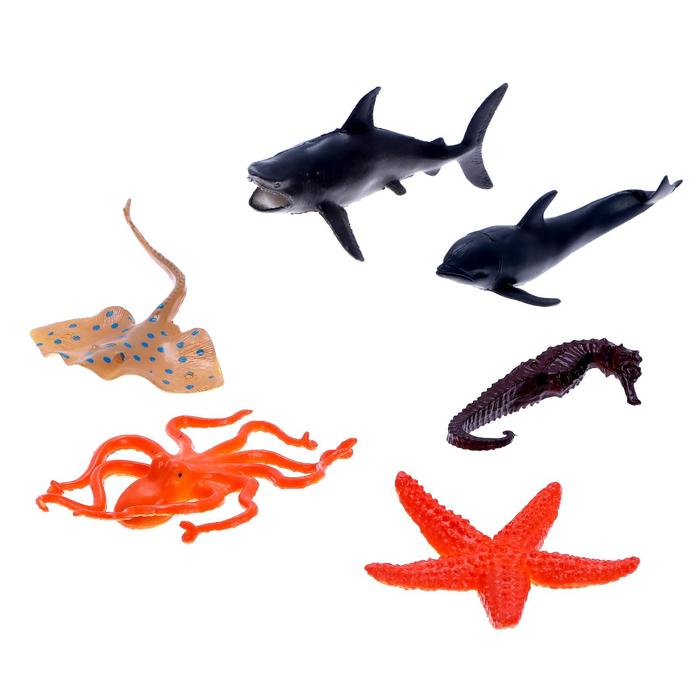 фото Набор морских животных «подводное братство», 6 штук, микс зоомир