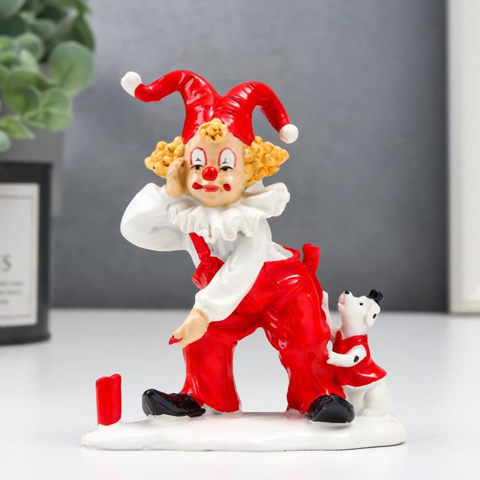 Сувенир полистоун "Клоун-дрессировщик с собакой" красно-белый 11х5х9,5 см
Сувенир полистоун "Клоун-дрессировщик с собакой" красно-белый 11х5х9,5 см