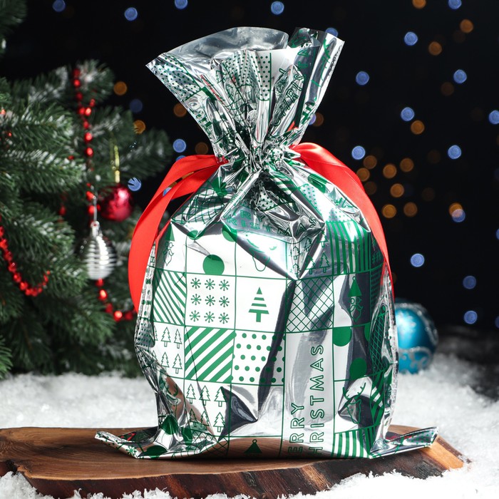 Мешок подарочный "Новогодний калейдоскоп", 27 x 40,5 см
Мешок подарочный "Новогодний калейдоскоп", 27 x 40,5 см