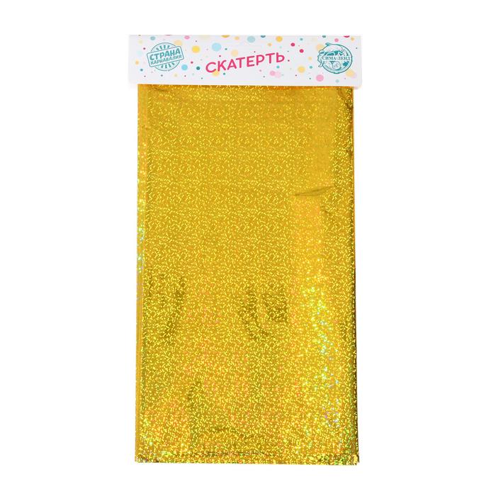 Скатерть, блестящая, 137 × 183 см, цвет золото 
Скатерть, блестящая, 137 × 183 см, цвет золото
