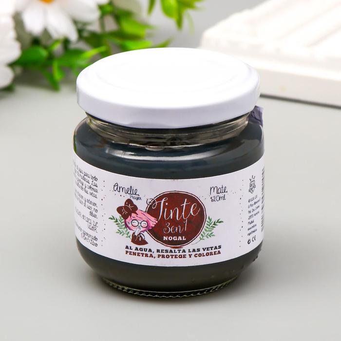 Краска-лак для дерева 3 в 1 AMELIE грецкий орех, 120 мл
Краска-лак для дерева 3 в 1 AMELIE грецкий орех, 120 мл