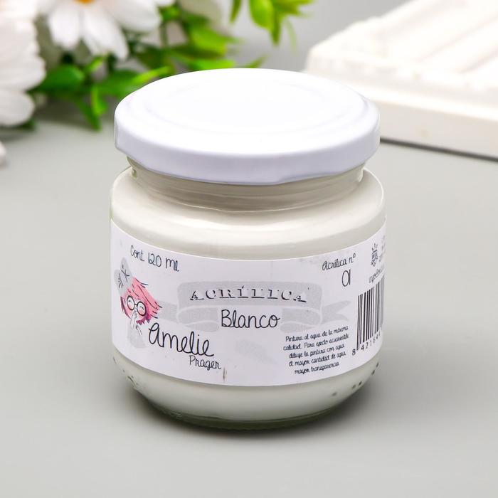 Акриловая краска AMELIE белый. 120 мл
Акриловая краска AMELIE белый. 120 мл