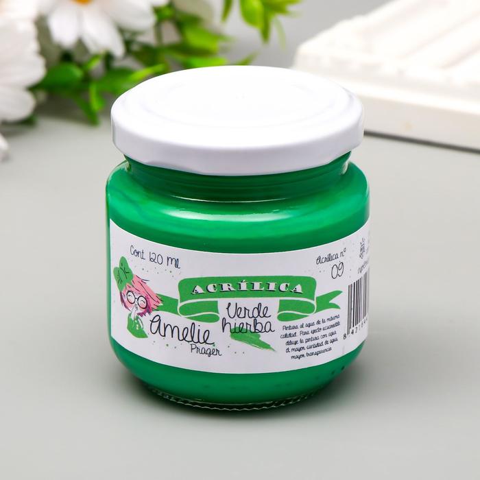 Акриловая краска AMELIE зелёная трава. 120 мл
Акриловая краска AMELIE зелёная трава. 120 мл