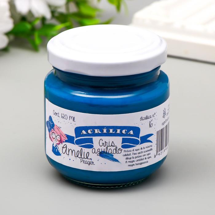 Акриловая краска AMELIE сине-серый. 120 мл
Акриловая краска AMELIE сине-серый. 120 мл