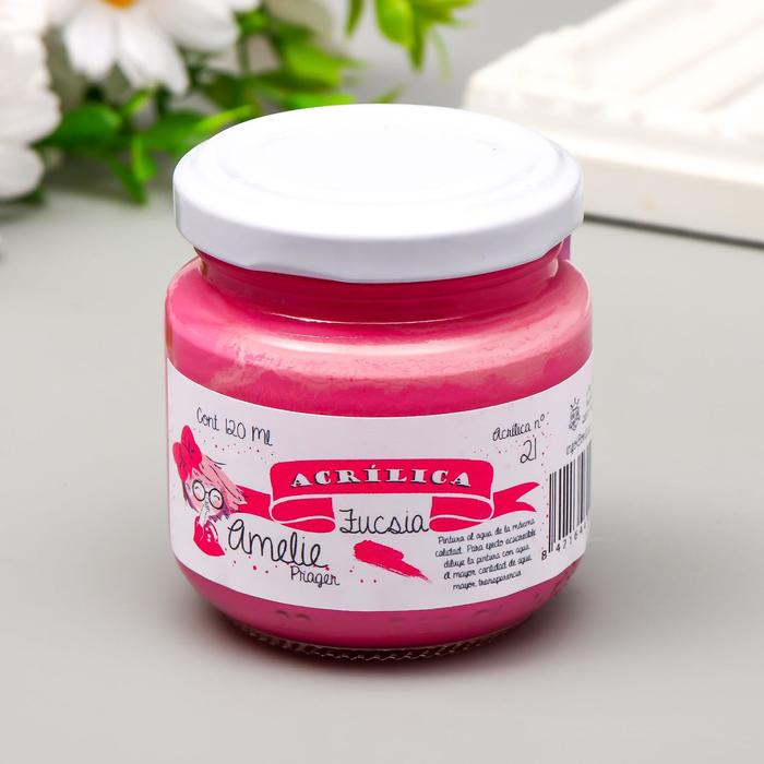 Акриловая краска AMELIE фуксия. 120 мл
Акриловая краска AMELIE фуксия. 120 мл