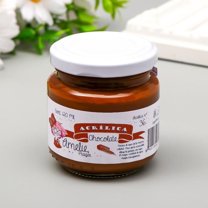 Акриловая краска AMELIE шоколадный. 120 мл 
Акриловая краска AMELIE шоколадный. 120 мл