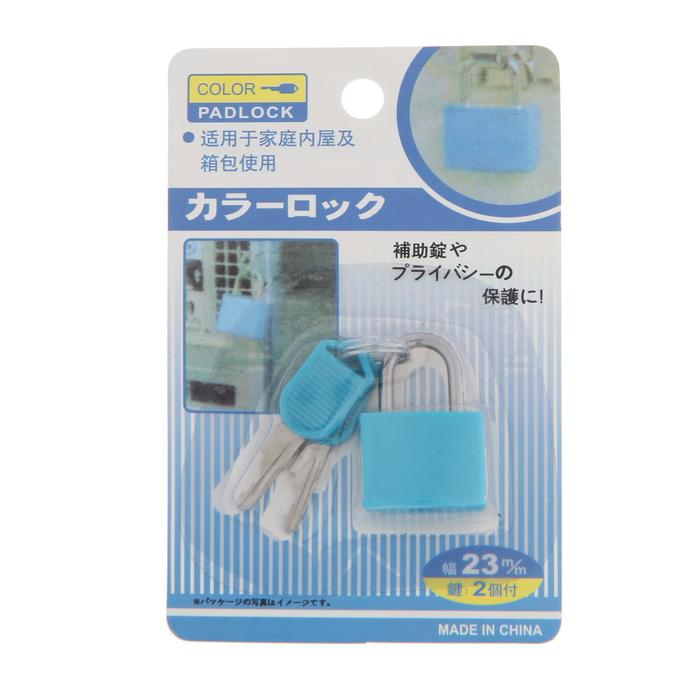 фото Замок навесной для чемодана, 20х35 мм, бирюзовый тундра