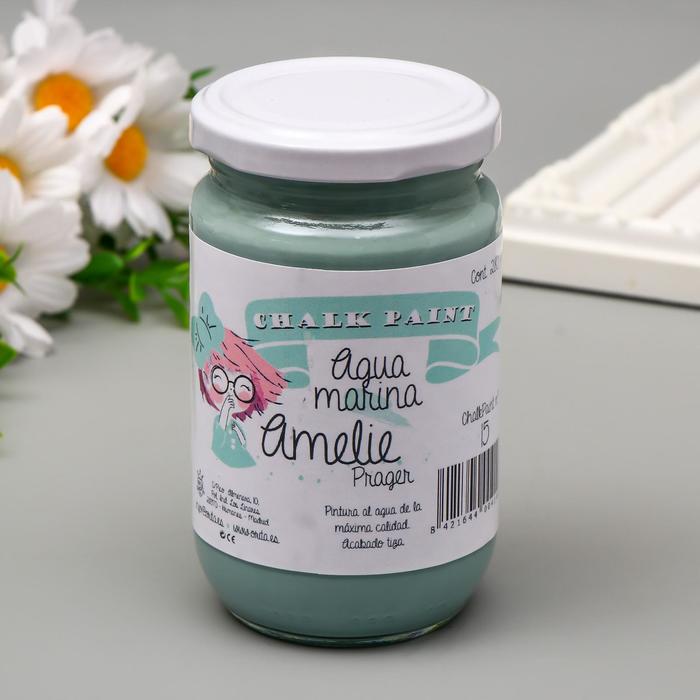 Меловая краска AMELIE аквамарин, 280 мл
Меловая краска AMELIE аквамарин, 280 мл