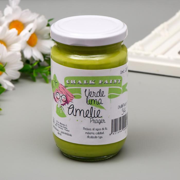 Меловая краска AMELIE зелёный лайм, 280 мл
Меловая краска AMELIE зелёный лайм, 280 мл