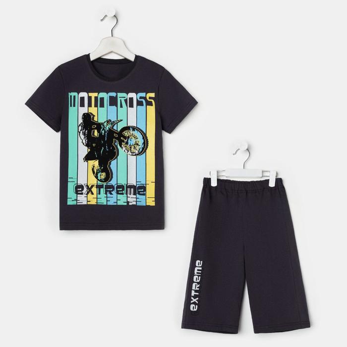 Комплект для мальчика, цвет чёрный, рост 104 см
Комплект для мальчика, цвет чёрный, рост 104 см