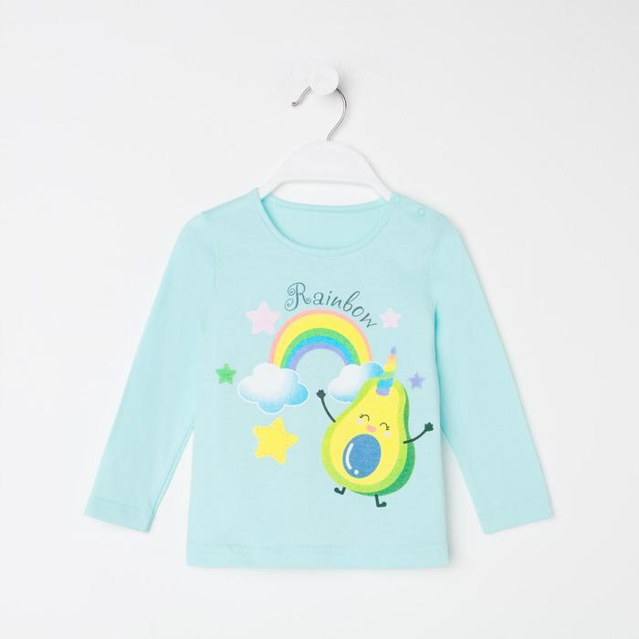 Лонгслив для девочки, цвет мятный, рост 74 см
Лонгслив для девочки, цвет мятный, рост 74 см