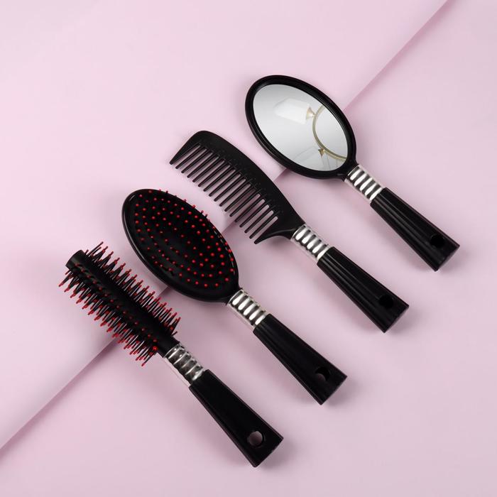 Набор парикмахерский, 4 предмета, цвет МИКС
Набор парикмахерский, 4 предмета, цвет МИКС