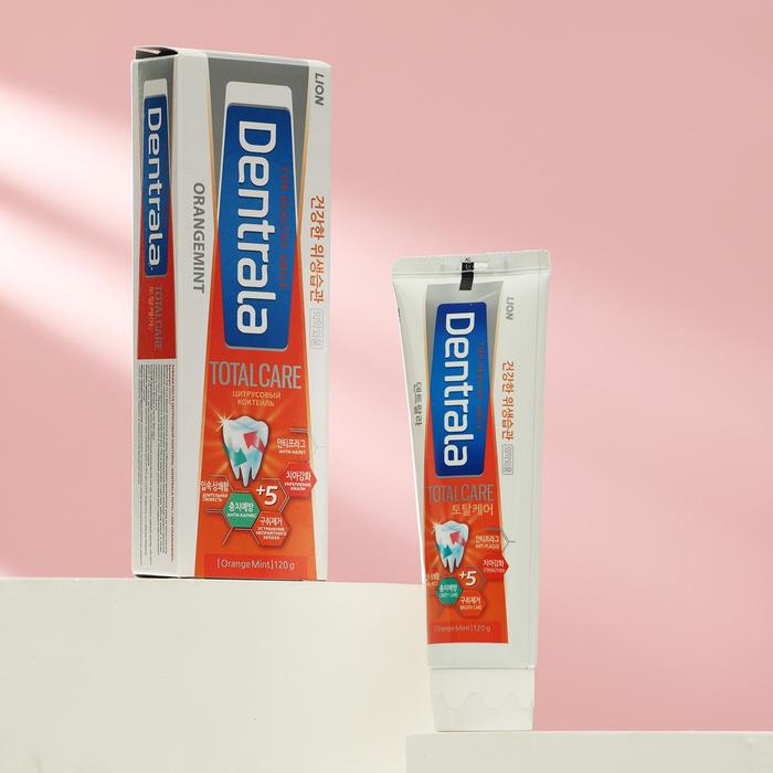 Зубная паста Dentrala total care orangemint цитрусовый коктейль, 120 г
Зубная паста Dentrala total care orangemint цитрусовый коктейль, 120 г
