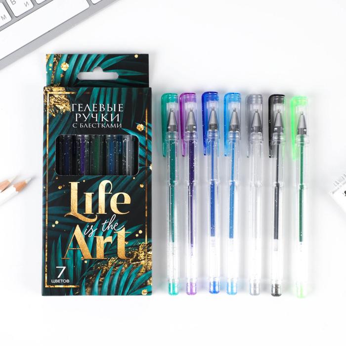 Набор цветных ручек с блёстками Life is the Art, 7 шт 0,8 мм
Набор цветных ручек с блёстками Life is the Art, 7 шт 0,8 мм