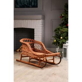 Сани плетёные из лозы "Праздничные", 95х45х50 см
Сани плетёные из лозы "Праздничные", 95х45х50 см