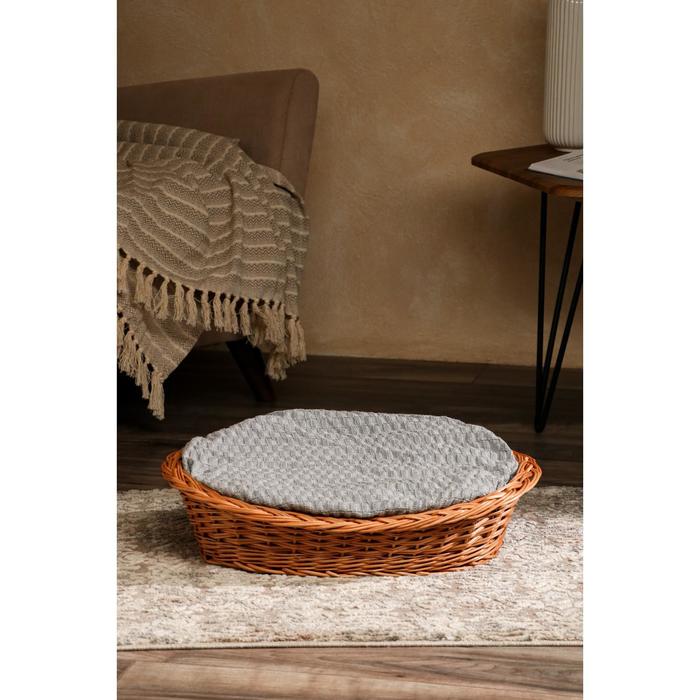 Лежанка для собак и кошек из лозы, 56х42х16 см
Лежанка для собак и кошек из лозы, 56х42х16 см