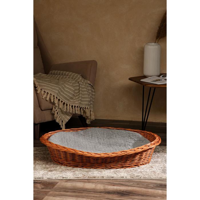 Лежанка для собак и кошек из лозы, 78х65х18 см
Лежанка для собак и кошек из лозы, 78х65х18 см