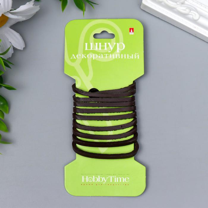 Шнур декоративный "Hobby time" плоский, 3х2 мм, 1 м, коричневый
Шнур декоративный "Hobby time" плоский, 3х2 мм, 1 м, коричневый