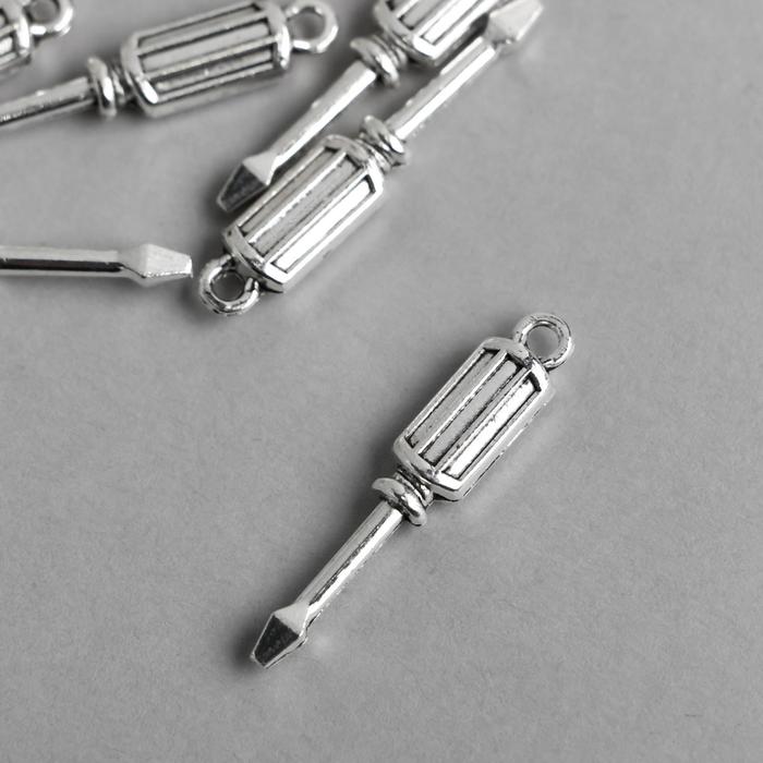 Декор металл для творчества "Отвёртка" серебро 8164 3х0,5 см
Декор металл для творчества "Отвёртка" серебро 8164 3х0,5 см