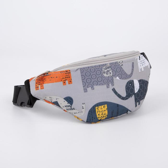 Сумка поясная на молнии, цвет серый
Сумка поясная на молнии, цвет серый