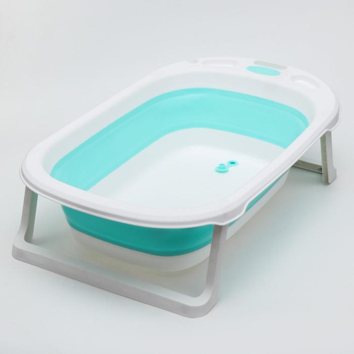 Ванночка детская складная со сливом, «Ножки», 82 см., цвет бирюзовый
Ванночка детская складная со сливом, «Ножки», 82 см., цвет бирюзовый