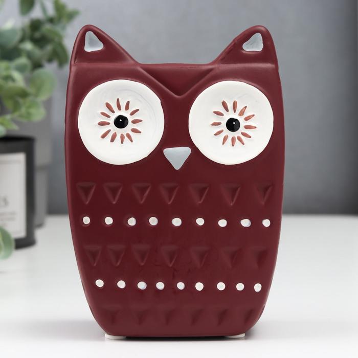 Сувенир керамика "Совушка" бордо 15х10,5х6 см
Сувенир керамика "Совушка" бордо 15х10,5х6 см
