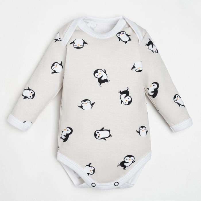 Боди с дл. рукавом Крошка Я "Пингвин", рост 86-92 см, серый
Боди с дл. рукавом Крошка Я "Пингвин", рост 86-92 см, серый