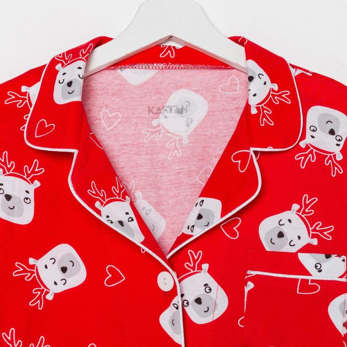 Пижама новогодняя женская (рубашка и брюки) KAFTAN Мишки, цвет красный, размер 40-42
Пижама новогодняя женская (рубашка и брюки) KAFTAN Мишки, цвет красный, размер 40-42