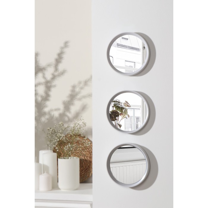 Набор настенных зеркал «Нео», d зеркальной поверхности 15,8 см, цвет белый
Набор настенных зеркал «Нео», d зеркальной поверхности 15,8 см, цвет белый