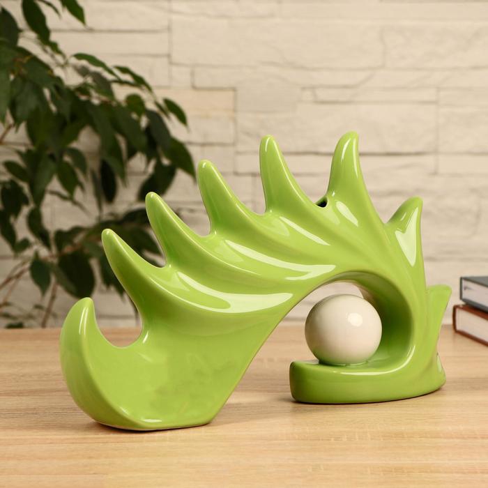 Ваза керамика "Холодок" 34х7х20 см, зелёный
Ваза керамика "Холодок" 34х7х20 см, зелёный