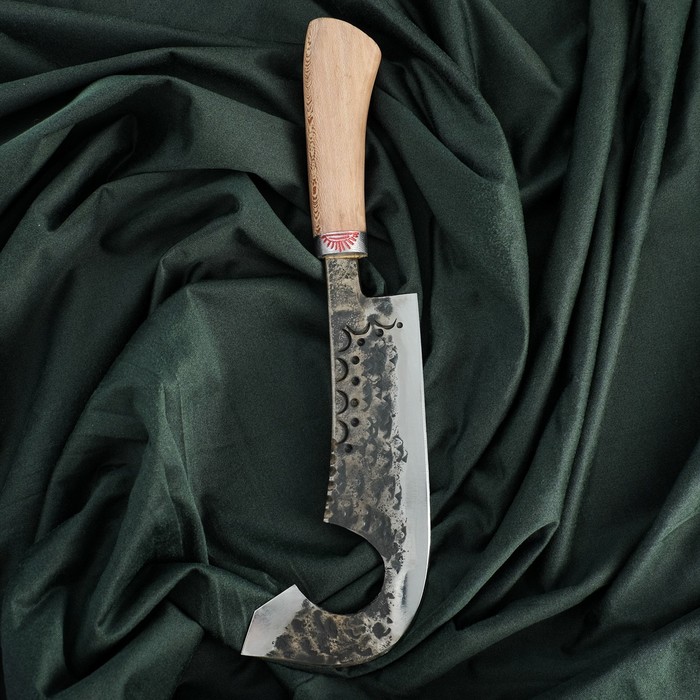 Топорик двойной для мяса Гиймякеш, орех, гарда олово, гравировка, 23 см
Топорик двойной для мяса Гиймякеш, орех, гарда олово, гравировка, 23 см