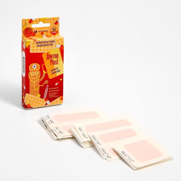Лейкопластырь медицинский "Первая помощь" 24 шт.
Лейкопластырь медицинский "Первая помощь" 24 шт.