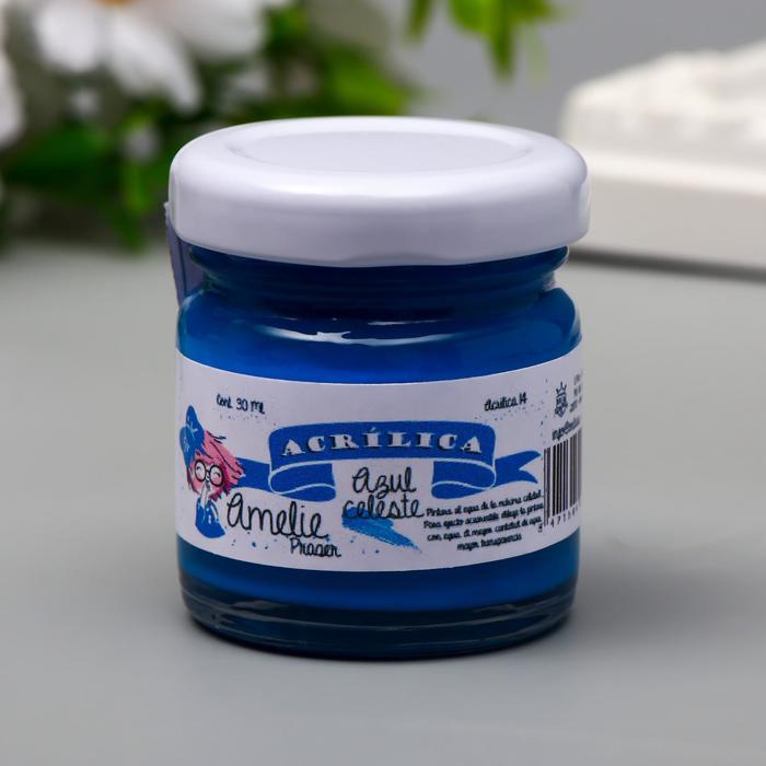 Акриловая краска AMELIE голубой, 30 мл
Акриловая краска AMELIE голубой, 30 мл