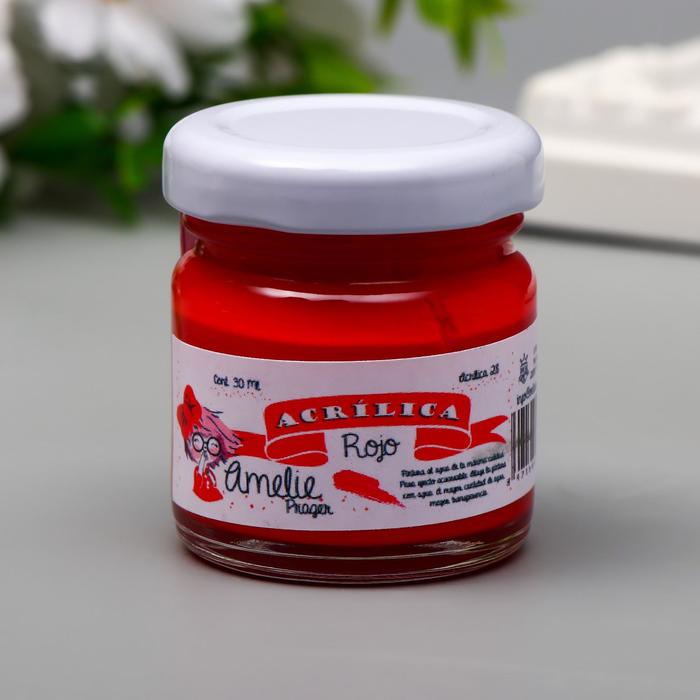 Акриловая краска AMELIE красный, 30 мл
Акриловая краска AMELIE красный, 30 мл