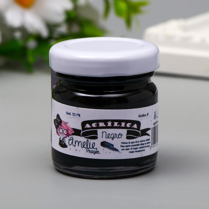 Акриловая краска AMELIE чёрный, 30 мл
Акриловая краска AMELIE чёрный, 30 мл