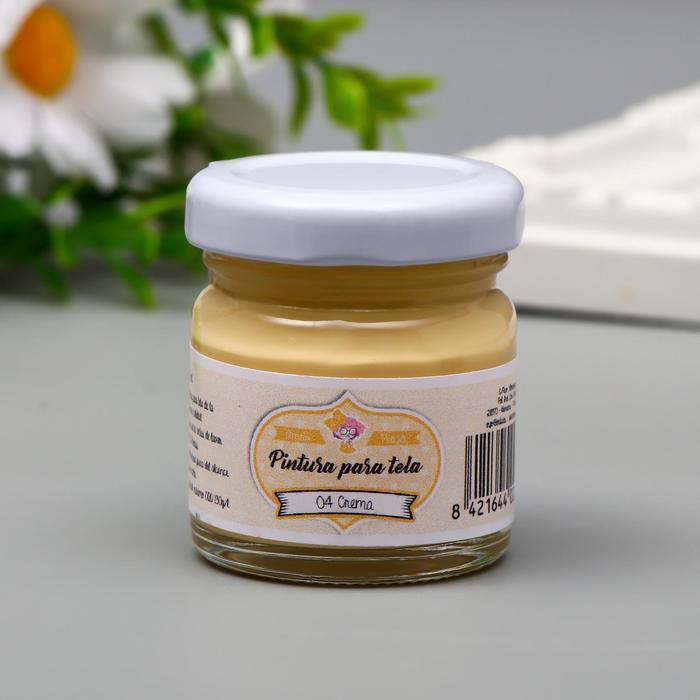 Краска для ткани AMELIE кремовый, 30 мл 
Краска для ткани AMELIE кремовый, 30 мл