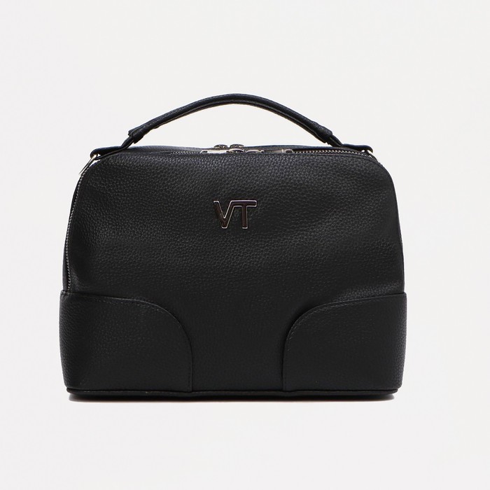 Сумка-саквояж на молнии, наружный карман, длинный ремень, цвет чёрный
Сумка-саквояж на молнии, наружный карман, длинный ремень, цвет чёрный