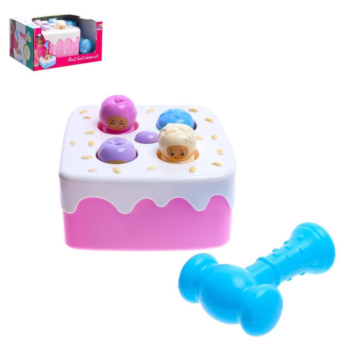 Стучалка «Тортик», с молоточком, световые и звуковые эффекты, цвета МИКС
Стучалка «Тортик», с молоточком, световые и звуковые эффекты, цвета МИКС
