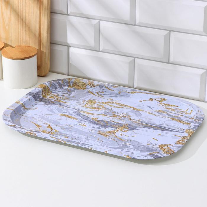 Поднос «Золотой мрамор», 40×28×1,5 см, цвет белый
Поднос «Золотой мрамор», 40×28×1,5 см, цвет белый