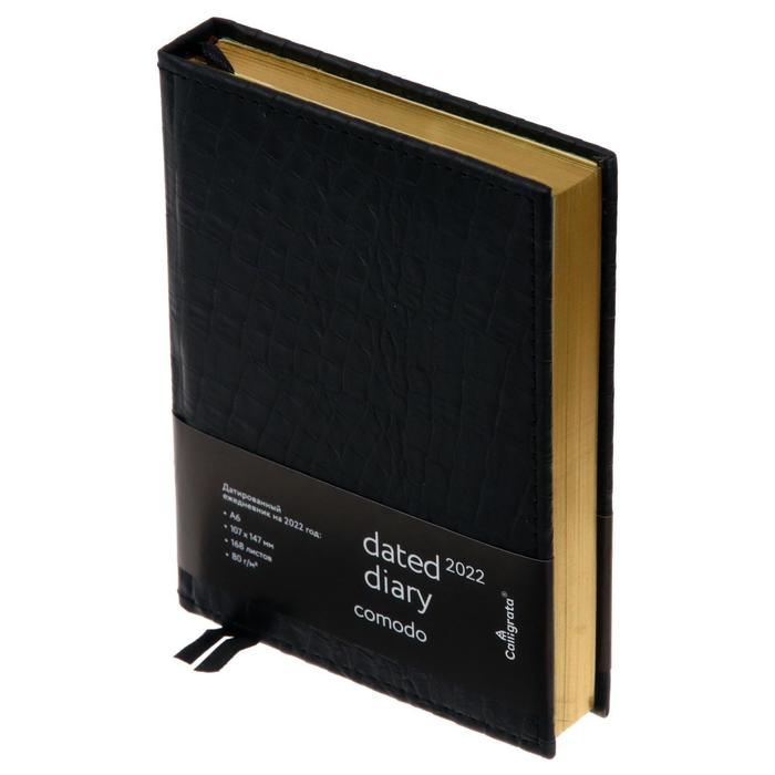 Ежедневник 2022 г, формат A6, 168 листов в линейку, кожзам "Comodo", под матовую крокодиловую кожу, 2 ляссе, перфорированные уголки
Ежедневник 2022 г, формат A6, 168 листов в линейку, кожзам "Comodo", под матовую крокодиловую кожу, 2 ляссе, перфорированные уголки
